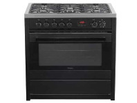 The Good Guys Technika 90cm Dual Fuel Upright Cooker - Black offer