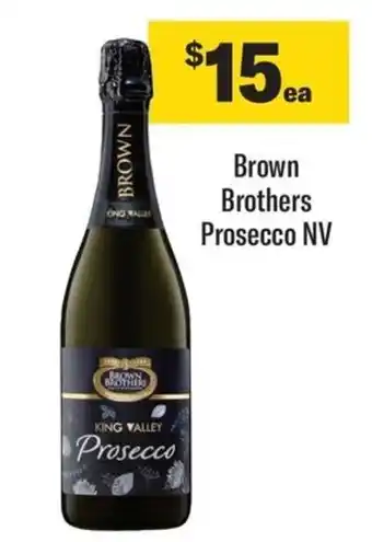 Coles Brown Brothers Prosecco NV offer
