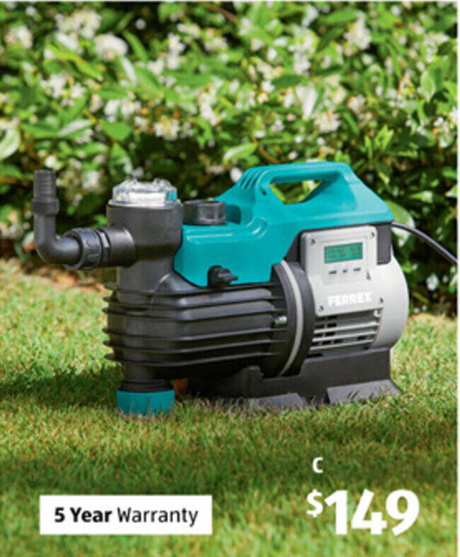 Garden Pump 850W offer at ALDI
