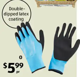 ALDI Double-Dipped Garden Gloves offer