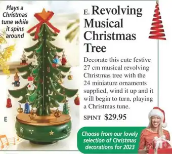 Revolving Musical Christmas Tree