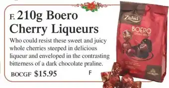 210g Boero Cherry Liqueurs