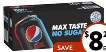 Foodworks Pepsi or Schweppes Cans offer