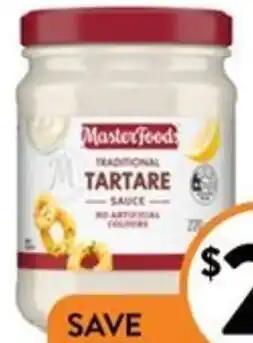 MasterFoods Tartare, Seafood Cocktail Sauce or Mint Jelly 220-290g