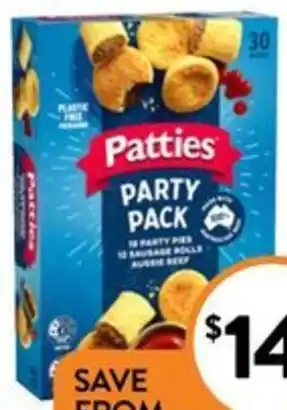 Foodworks Patties Party Pack offer