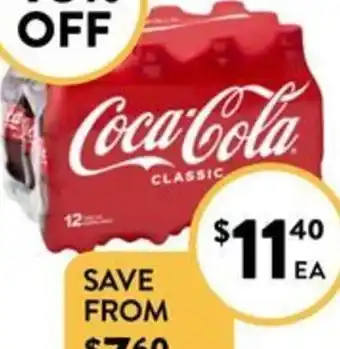 Foodworks Coca-Cola CLASSIC offer