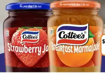 Foodworks Cottee's Jam or Marmalade 375g offer