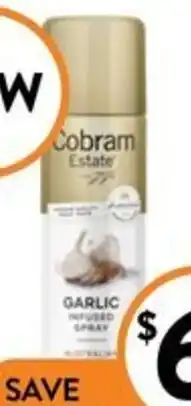 Foodworks Cobram Estate Garlic Extra Virgin Olive Oil Spray 225g offer
