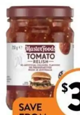 Foodworks MasterFoods Classic or Café Relish 250/260g offer