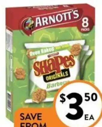 Foodworks Arnott's Kids Multi Pack Biscuits 150-200g Selected Varieties offer