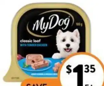 Foodworks My Dog Wet Food 100g offer