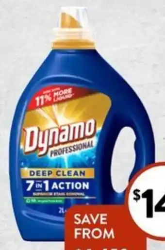 Foodworks Dynamo Professional Laundry Liquid 2L offer