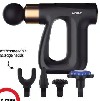 Coles KORE Mini Heated Massage Gun offer