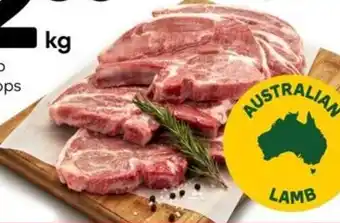Woolworths Australian Lamb Forequarter Chops Per KG offer