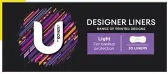 Woolworths U By Kotex Liners offer