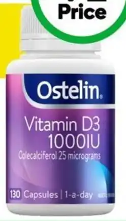 Woolworths Ostelin Vitamin D 1000iu D3 Capsules offer