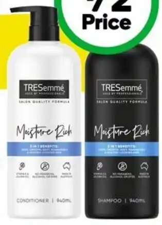 Woolworths TRESemme Shampoo or Conditioner 940ml offer