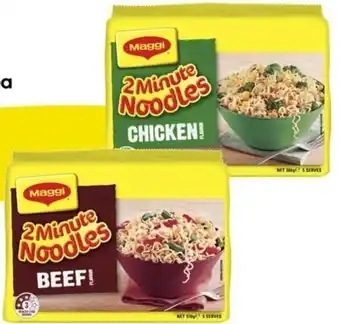 Woolworths Maggi Noodles 345-380g Pk 5 offer