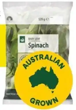 Woolworths Woolworths Australian Baby Spinach 120g offer