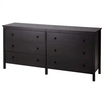 IKEA Koppang chest of 6 drawers, black-brown, 172x83 cm offer