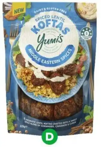 Woolworths Yumi's Koftas 225g Pk 8 offer