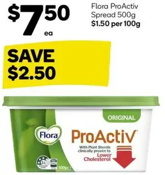 Woolworths Flora ProActiv Spread 500g offer