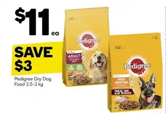 Woolworths Pedigree Dry Dog Food 2.5-3 kg offer