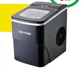 Woolworths Polycool 2 Litre Portable Ice Cube Maker Machine Automatic With Control Panel - Black offer