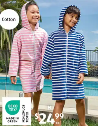ALDI Children's Zip-Up Hooded Towel offer