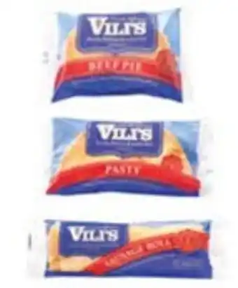 Drakes Vili's Traditional Pie, Pasty or Sausage Roll 150g-165g offer