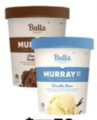 Drakes Bulla Murray St Ice Cream 1lt offer