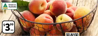 Foodworks WHITE OR YELLOW LARGE PEACHES offer
