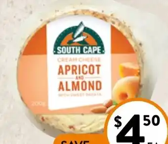 Foodworks South Cape Cream Cheese 200g offer