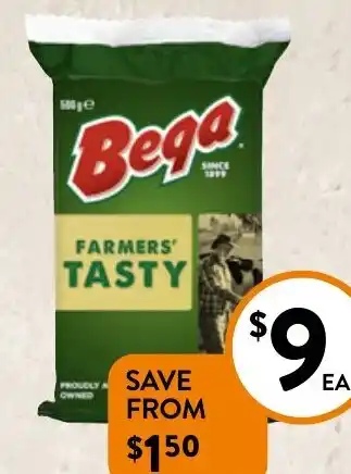 Foodworks Bega Block Cheese 500g offer
