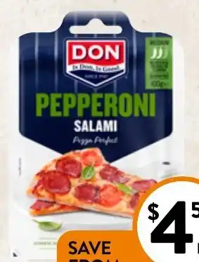 Foodworks Don Sliced Pepperoni 100g offer