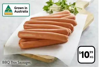 Foodworks BBQ Thin Sausages offer