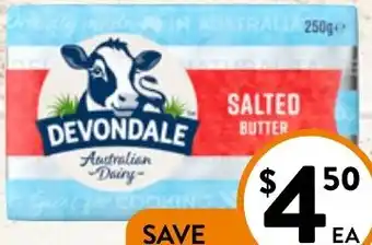 Foodworks Devondale Butter Pat 250g offer