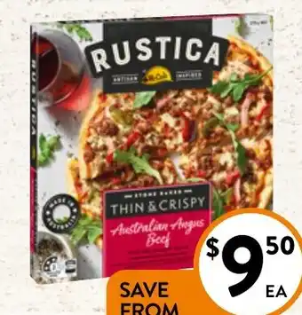 Foodworks McCain Rustica Thin & Crispy Pizza 335-445g offer