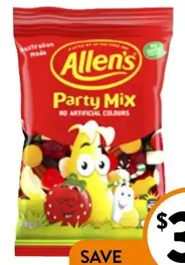 Foodworks Allen's Medium Bag Jellies, Minties or Kool Mints 140-200g offer