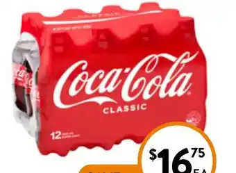 Foodworks Coca-Cola Mini Bottles 12 Pack x 300ml Selected Varieties offer