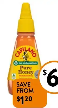 Foodworks Capilano Pure Honey Squeezy 375g offer