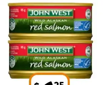 Foodworks John West Red Salmon 105g offer