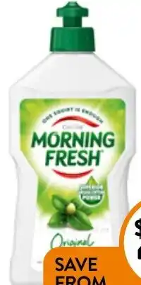 Foodworks Morning Fresh Dishwashing Liquid 350/400ml offer