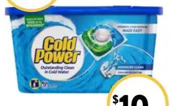 Foodworks Cold Power Triple Laundry Detergent Capsules 18 Pack offer
