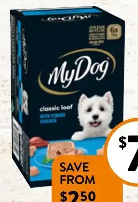 Foodworks My Dog Wet Food 6 Pack x 100g offer