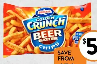 Foodworks Birds Eye Golden Crunch Chips 750g offer