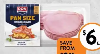 Foodworks Don Pan Size Bacon 250g offer
