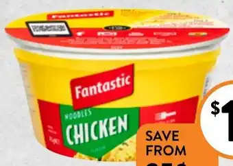 Foodworks Fantastic Cup or Bowl Noodles 70/85g Selected Varieties offer