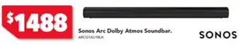 Harvey Norman Sonos Arc Dolby Atmos Soundbar. offer