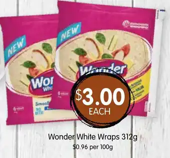 Spudshed Wonder White Wraps 312g offer